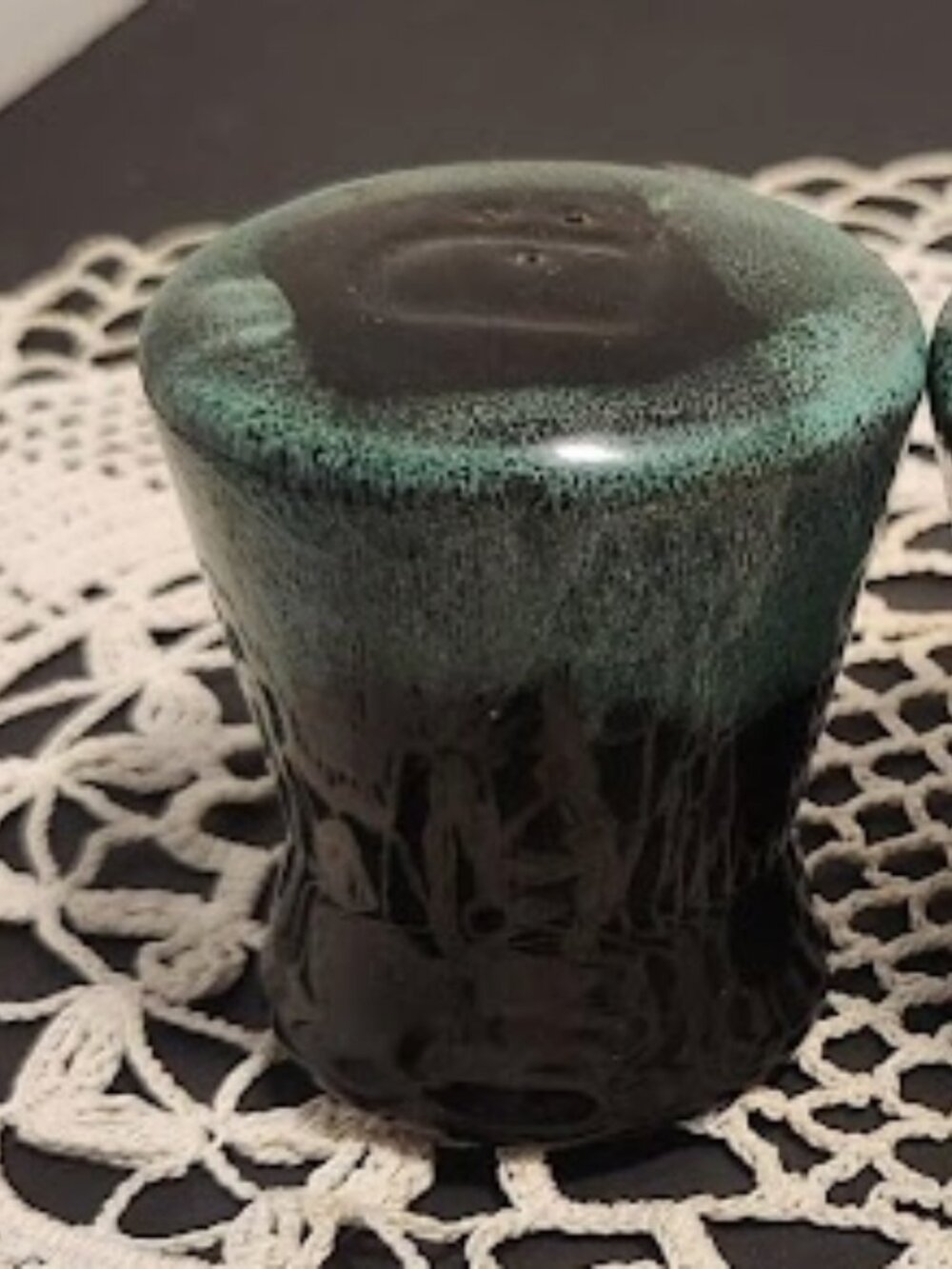Evangeline Drip Glaze Salt and Pepper Shaker Set